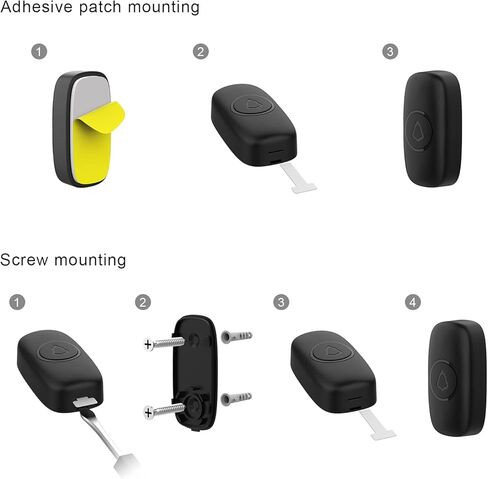 SECRUI Wireless Doorbell, Easy installation, Waterproof, Adjustable Volume, 58 Chimes, Colorful LED, 1000Ft Range, M520+F55, Black in Saudi Arabia