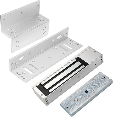 Electromagnetic Lock with Z and L Bracket 1200LBS 500KG Holding Force Electric Magnetic Door Lock 12V Fail Safe NC Mode for Access Control System in Saudi Arabia