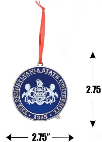 NC State Wolfpack University Seal Metal Christmas Ornament in Saudi Arabia