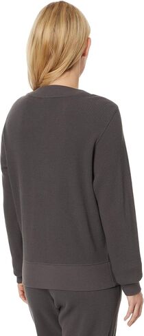 Pact Women's Thermal Waffle Henley Pullover in Saudi Arabia