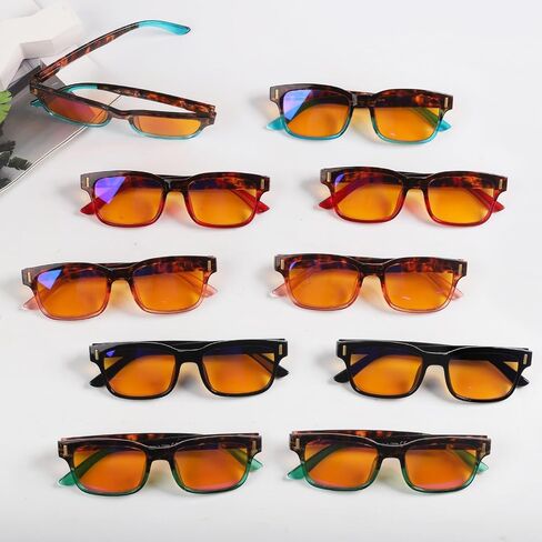 مجموعة من 5 نظارات للقراءة من Eyekepper، نظارات كمبيوتر زرقاء اللون تحجب الضوء باللون البرتقالي in Saudi Arabia