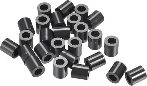 uxcell ABS Round Spacer Washer ID 4.2mm OD 7mm L 2mm Plastic Standoff for 3D Printer TV Wall Mounting Electrical Outlet, Black, 300Pcs in Saudi Arabia