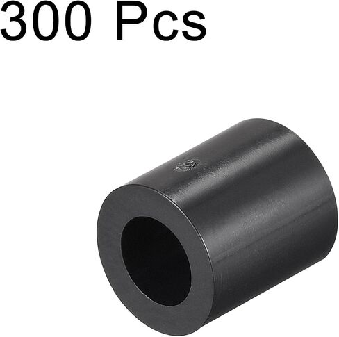 uxcell ABS Round Spacer Washer ID 4.2mm OD 7mm L 2mm Plastic Standoff for 3D Printer TV Wall Mounting Electrical Outlet, Black, 300Pcs in Saudi Arabia