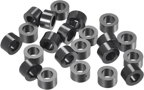 uxcell ABS Round Spacer Washer ID 4.2mm OD 7mm L 2mm Plastic Standoff for 3D Printer TV Wall Mounting Electrical Outlet, Black, 300Pcs in Saudi Arabia