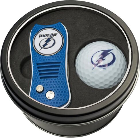 Team Golf NHL Gift Set Switchblade Divot Tool with Double-Sided Magnetic Ball Marker & Golf Ball, Patented Single Prong Design, Less Damage to Greens, Switchblade Mechanism in Saudi Arabia