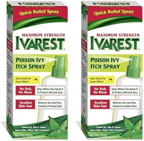 رذاذ Ivarest Poison Ivy Itch، رذاذ Poison Ivy، علاج اللبلاب السام، منتج تخفيف اللبلاب السام، تخفيف البلوط السام، تخفيف السماق السام، 3.4 أونصة سائلة in Saudi Arabia