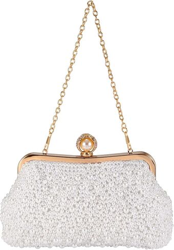 Ayliss Women Rhinestone Handbag Clutch Evening Purse Bag Bowknot Bridal Crossbody Shoulder Sparkling Prom Party in Kuwait