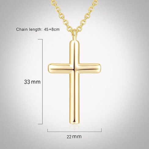 Cross Necklace for Women Gold Cross Necklaces for Women 14K Gold Cross Necklace Dainty Gold Cross Chain Halo Gold Corss Pendant Communion Baptism Confirmation Gifts for Women Girls in Saudi Arabia