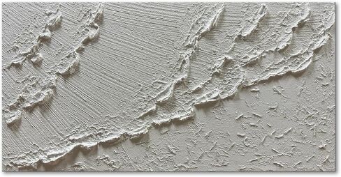 zoinart رسمت باليد قماش جدار الفن كبير محكم 60x30 بوصة مجردة الحديثة موجة البحر اللوحة الكوارتز الرمال الأسود والأبيض فن الشاطئ لغرفة المعيشة غرفة نوم جدار ديكور in Kuwait