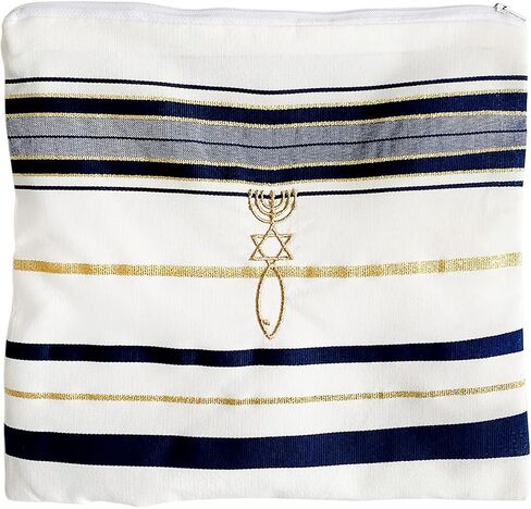 Holy Land Market Messianic Christian Shawl/Tallit - The Messiah Tallit - Medium Size (72 x 32 Inches) in Kuwait