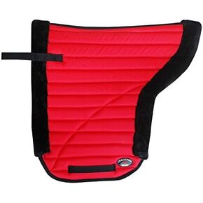 CHALLENGER Horse English Western Saddle PAD Contour Jumping All Purpose Faux Fur RED 12227RD