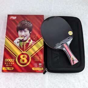 Table Tennis Racquets 4-9 Stars, Table Tennis Paddles with Double Happiness Sticky ITTF Aproved Hurricane 3/8 Rubber, Ping Pong Rackets with Bag or Case, for All Levels