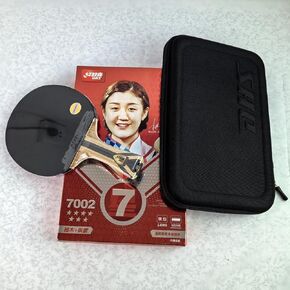 Table Tennis Racquets 4-9 Stars, Table Tennis Paddles with Double Happiness Sticky ITTF Aproved Hurricane 3/8 Rubber, Ping Pong Rackets with Bag or Case, for All Levels