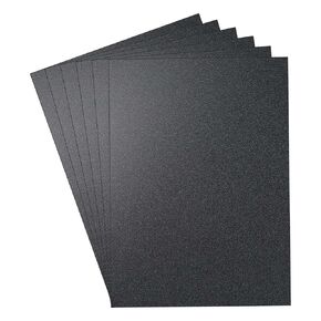 6 Pack Black ABS Plastic Sheet 12" x 16" x 0.06", Flexible Than Plexiglass Sheet, Moldable Than Acrylic Sheet, DIY Materials for Home Decor, Handcrafts (Matte & Textured Finish)