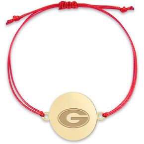 Stone Armory Bracelet for Georgia Bulldogs – Adjustable Corded Jewelry Featuring G logo coin – Fits Up to a 9-Inch Wrist - Ideal Gift for Alumni, Students, Fans & Graduates