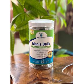 Nature's Aid Holistic Wellness Men's 7 Daily Multivitamins for Energy, Focus & Performance. Vitamin & Mineral Complex with a Food-Based Blend & Herbal Extracts.