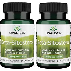Swanson Ultra High Potency Beta-Sitosterol 30 Veg Capsules - 2 Pack