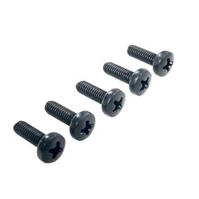 ReplacementScrews M4 x 10mm (M4 x L10, 0.7mm Pitch) Pan Head Phillips Drive Machine Screw - Black Oxide (Pack of 10)