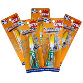 Instant High-Strength Acrylic Adhesive, Extra Super Glue (5x3g/0.11 oz) - Your One-Stop Repair Kit for DIY Projects & Quick Fixes (Perfect for Single Use)