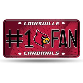Rico Industries NCAA Unisex-Adult #1 Fan Metal License Plate Tag