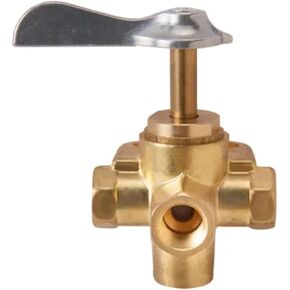 Sierra International 18-1654 4-Way, 1/4" FNPT Shut Off Valve