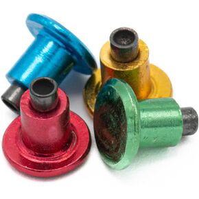 Bike Studs for Fat Bike Tires, Aluminum Body, Concave Carbide Tip, Anodized Bicycle Studs, Qty 101pcs