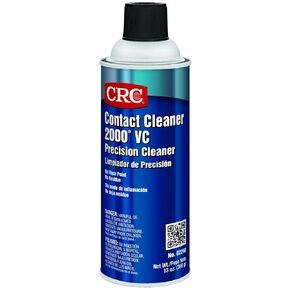 CRC 2240 Contact 2000 VC Precision Cleaner, 16 oz (Net Fill 13 oz) Aerosol Can, Clear