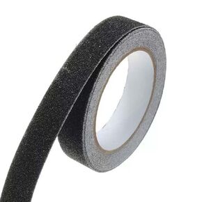 1" x 33Ft Grip Tape Anti Slip Tape Black,Heavy Duty Grip Abrasive Anti Slip Tape Abrasive Tape, Non Skid Tape for Stairs, Steps, Outdoor and Indoor,80 Grit.