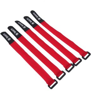 Hook & Loop Bands, 5Pcs/Set Sports Cycling Riding Adjustable Nylon Handlebar Tie Straps Hot(red)
