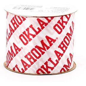 Offray College Oklahoma Sooners (#2) Ribbon, 2-1/2 Inch