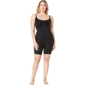 Spanx OnCore Mid-Thigh Bodysuit Very Black 2X