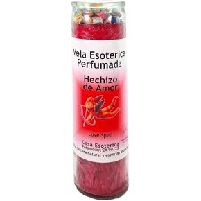 Love Spell-Palm Wax Spiritual Intention Spell Candle-[RED] | Vela CASA ESOTERICA PERFUMADA- (HECHIZO DE Amor)