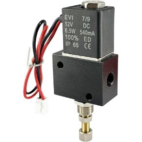 Solenoid Valve DC 12V Electric Solenoid Valve 1/8" NPT 2 Way Water Air Valve Normally Closed