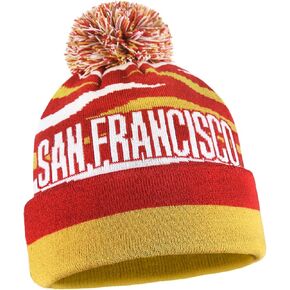 Vintage Football Team Knit Beanie, Unisex Sports Knit Hat, Soft Cotton,One Size, Great Stretch,Classic Fan Gift