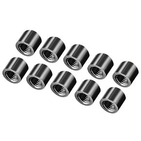 DMiotech 10 Pack M3x5mm Aluminum Spacer Column Aluminum Standoffs Round Spacers Model Spacing Screw Post for RC, Black