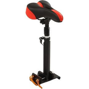 Foldable Adjustable Electric Scooter Seat Electric Scooter Seat Saddle Aluminum Alloy Replacement for Electric Bike for M365, Foam Padded