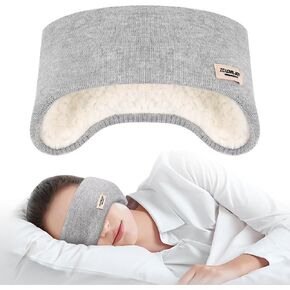 Cotton Sleep Eye Mask Soft Grey Eyes Cover Comfortable for Women Men Night Sleeping Running Work Nap Yoga All-Season
