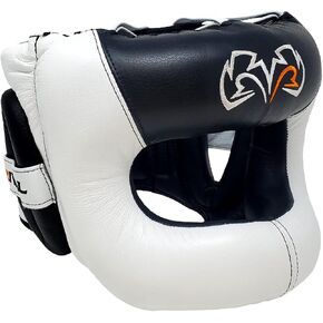 RIVAL Boxing RHGFS3 Face-Saver Sparring Headgear - Wide Eye Opening, Premium Leather, and Thermoplastic Inner Frame