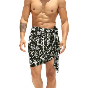 LA LEELA Men's Sarong Bath Pareo Beach Swim