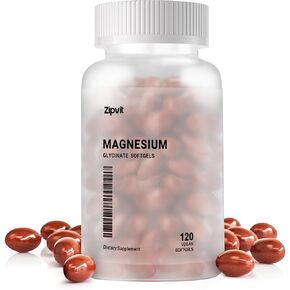 Magnesium Supplement Softgels, Easy Absorption Magnesium Glycinate 500mg, High Bioavailability Magnesium for Sleep & Calm Support, Nervous, Muscle & Bone Health