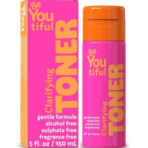 Clarifying Facial Toner by BeYouTiful, Kids Skin Care Face Toner for Balanced Skin, Hydrating and Refreshing Facial Toner for Girls and Boys, Skin Care for Teens, 4.0 fl oz.