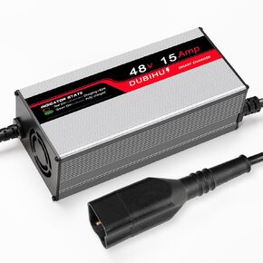48V 15A Golf Cart Battery Charger for Yamaha G29 & Drive 2 Golf Carts, with 3-Pin Round Plug, 16FT Long Cable, Intelligent Charging Technology, Fast Charging & Multi-Protection
