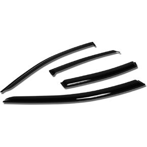 DNA MOTORING WVS-T2-0139 Vent Window Visor Deflector Rain/Sun Guard (4pcs) Compatible with Nissan Xterra 00-04