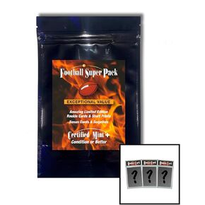 NFL Football Certified Mint 3-Card Mystery Pack featuring Top NFL Draft Picks, All-Pros, Rookies of the Year, & NFL MVPs