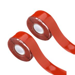 2 Rolls,Self-Fusing Silicone Tape, Hose Repair Tape, Heavy Duty and Leak Proof Rubber Hose Tape, 1in(W) X 10ft (L) Self Fusing Silicone Tape for Emergency Pipeline Repair/Cable Bandag (Black)