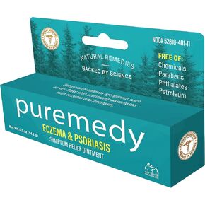 Puremedy Eczema & Psoriasis Relief Ointment Homeopathic All Natural Salve Soothes and Relives Symptoms of Dry Itchy Flaky Scratchy or Weepy Skin - 0.5 oz