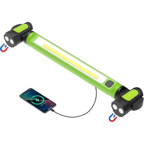 Work Light, 3000LM LED Work Light, 5200mAh Rechargeable Magnetic Work Light, Underhood Cordless Work Lights with Hooks for Mechanics Inspection Workshop Emergency