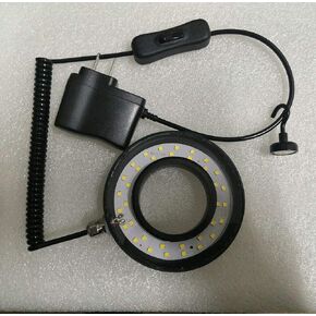 Milling Machine Spindle Light 50MM LED Waterproof Work Lamp Ring Light Vertical Light Source Without Shadow LED Magnetic Work Light Black