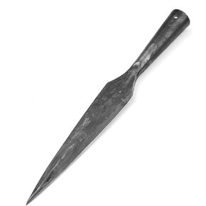 Armory Replicas™ 11-Inch Puncture Forged High Carbon Steel Spearhead | Textured, Predrilled, DIY Historical Replica.
