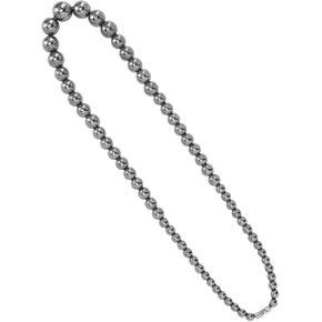 Shanrya Terahertz Beaded Necklace, Unisex Simple Elegant Purify Stylish Energy Stone Terahertz Necklace for Party Dating Healthcare